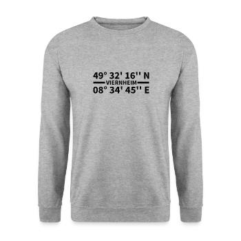 Viernheim coordinates - Unisex Sweatshirt - salt & pepper - Front - Alina (178cm) & Michal (187cm)
