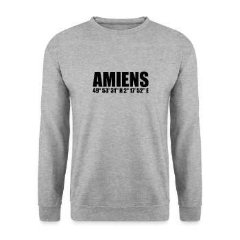 Amiens Coordinates - Unisex Sweatshirt - salt & pepper - Front - Alina (178cm) & Michal (187cm)