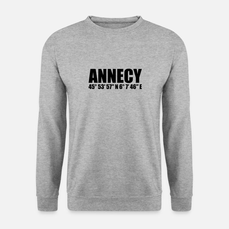 Annecy Coordinates - Unisex Sweatshirt - salt & pepper