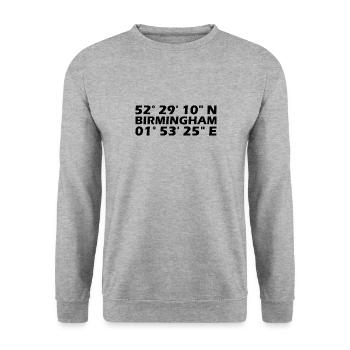 Birmingham Coordinates - Unisex Sweatshirt - salt & pepper - Front - Alina (178cm) & Michal (187cm)