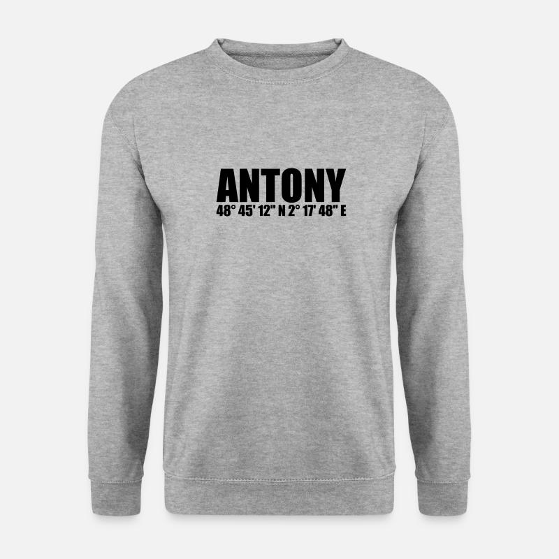 Coordonnées d’Antony - Sweat-shirt Unisexe - gris chiné