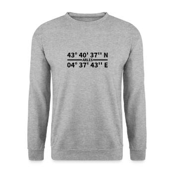 Arles coordinates - Unisex Sweatshirt - salt & pepper - Front - Alina (178cm) & Michal (187cm)