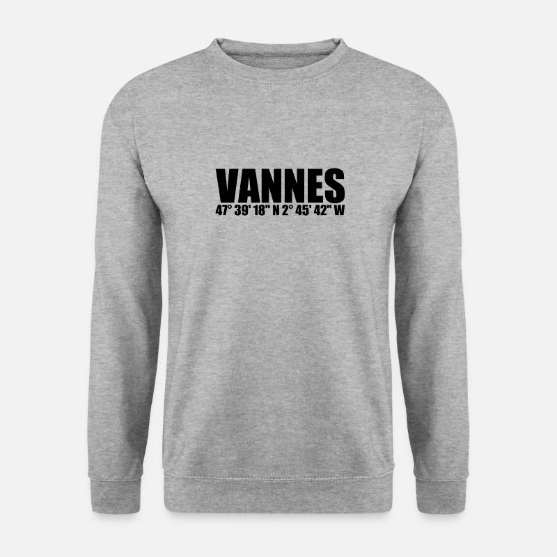 Vannes coordinates - Unisex Sweatshirt - salt & pepper
