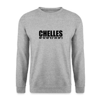 Chelles coordinates - Unisex Sweatshirt - salt & pepper - Front - Alina (178cm) & Michal (187cm)