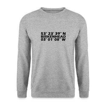 Birkenhead coordinates - Unisex Sweatshirt - salt & pepper - Front - Alina (178cm) & Michal (187cm)