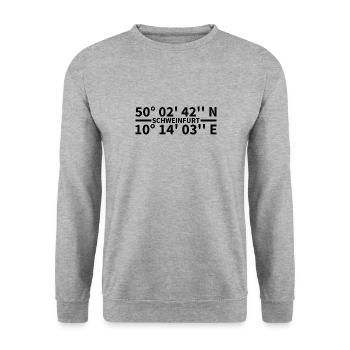 Schweinfurt coordinates - Unisex Sweatshirt - salt & pepper - Front - Alina (178cm) & Michal (187cm)