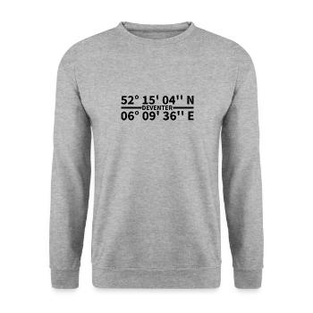 Deventer Coordinates - Unisex Sweatshirt - salt & pepper - Front - Alina (178cm) & Michal (187cm)