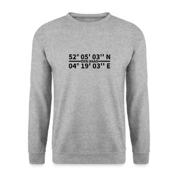 The Hague Coordinates - Unisex Sweatshirt - salt & pepper - Front - Alina (178cm) & Michal (187cm)