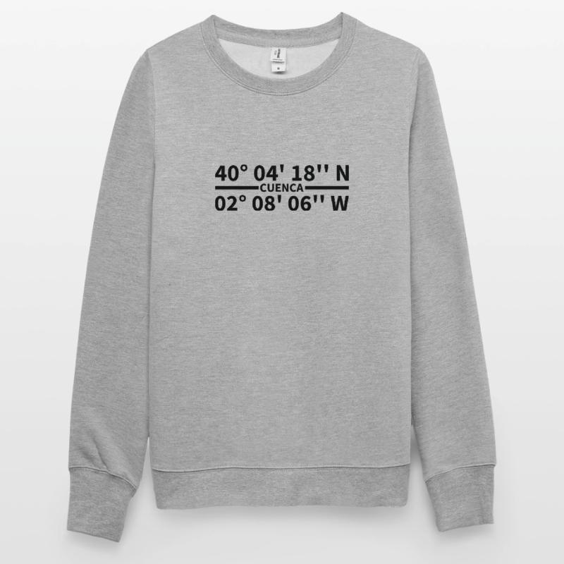 Cuenca coordinates Unisex Sweatshirt