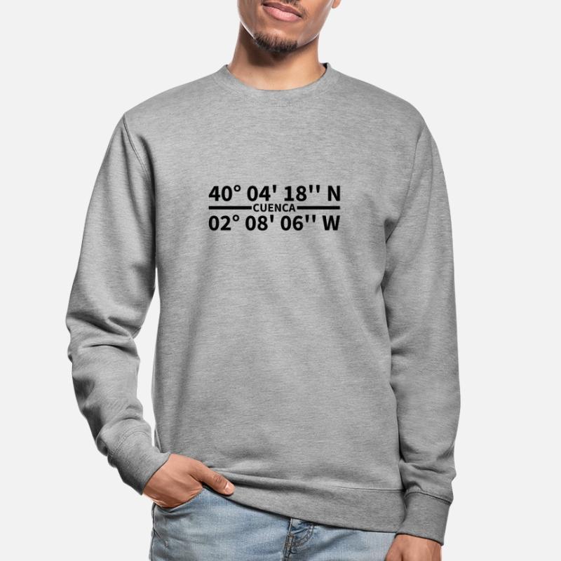 Cuenca coordinates Unisex Sweatshirt