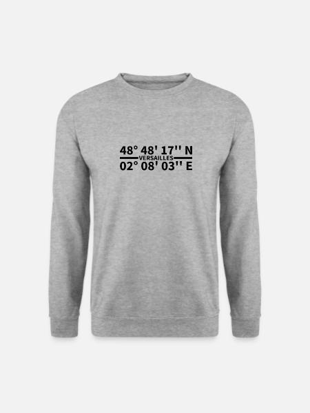 Versailles coordinates - Unisex Sweatshirt - salt & pepper