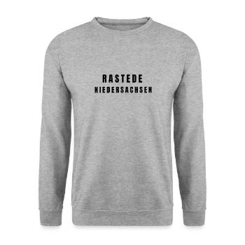 Rastede, Basse-Saxe - Sweat-shirt Unisexe - gris chiné - Devant - Alina (178cm) & Michal (187cm)