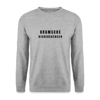 Bramsche Lower Saxony - Unisex Sweatshirt - salt & pepper - Front - Alina (178cm) & Michal (187cm)