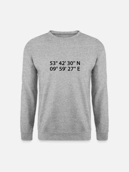 Coordonnées Norderstedt - Sweat-shirt Unisexe - gris chiné