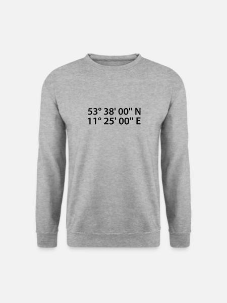 Schwerin coordinates - Unisex Sweatshirt - salt & pepper