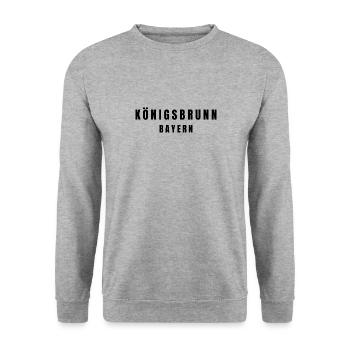 Königsbrunn Bavaria - Unisex Sweatshirt - salt & pepper - Front - Alina (178cm) & Michal (187cm)