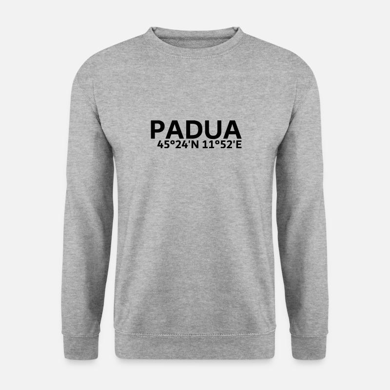 Coordonnées de Padoue - Sweat-shirt Unisexe - gris chiné
