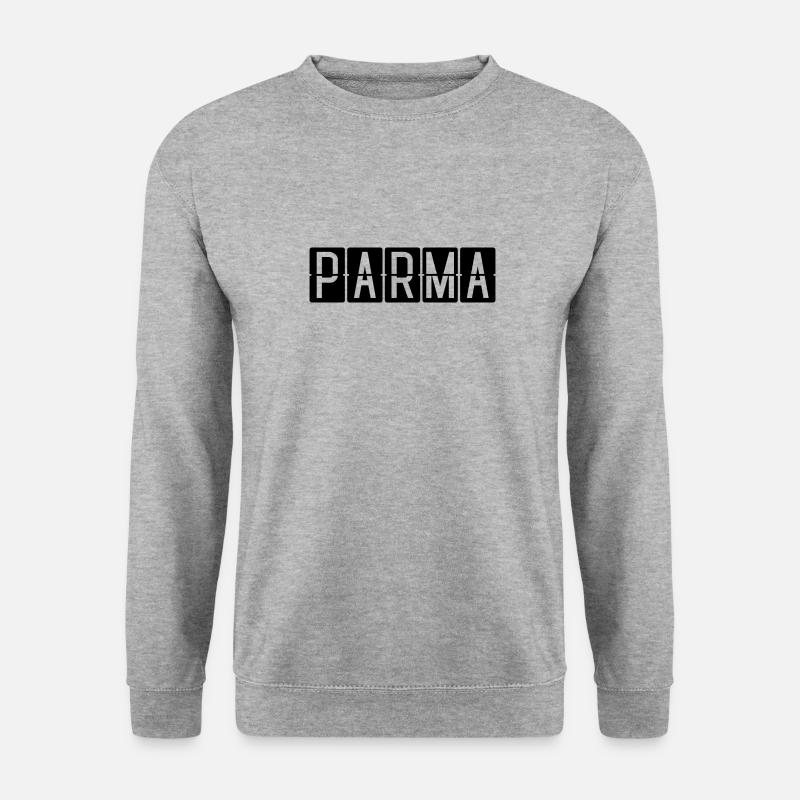 Parma Flughafentafel - Unisex Pullover - Weißgrau meliert