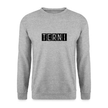 Terni Airport Sign - Unisex Sweatshirt - salt & pepper - Front - Alina (178cm) & Michal (187cm)