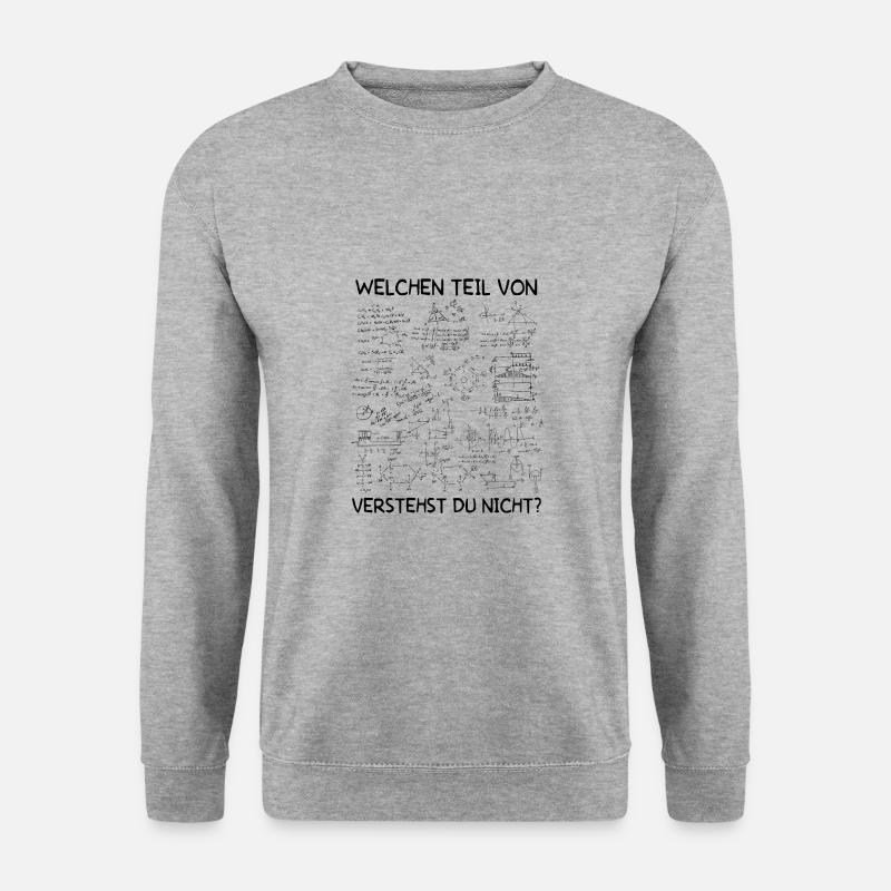Chemie Lehrer Chemiker Chemikant Geschenk - Unisex Pullover - Weißgrau meliert