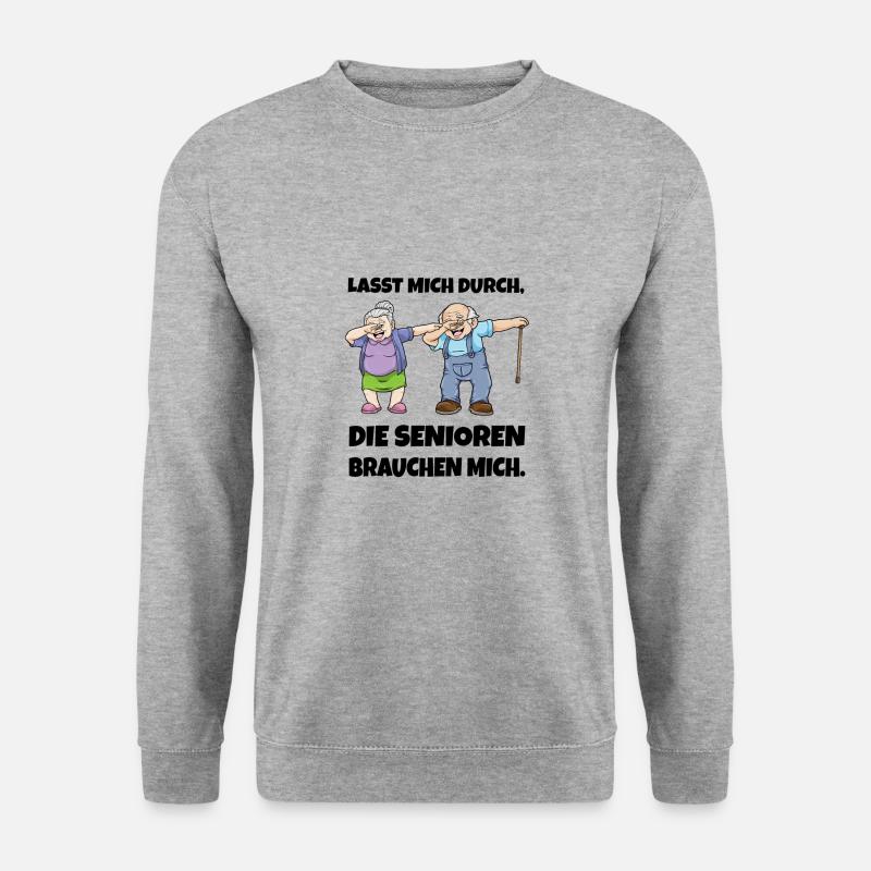 Altenpflege Pflegekraft Seniorenheim Altenpfleger - Unisex Pullover - Weißgrau meliert