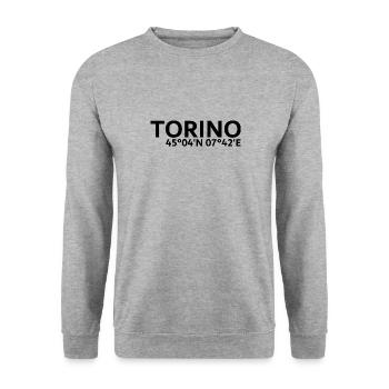 Torino coordinates - Unisex Sweatshirt - salt & pepper - Front - Alina (178cm) & Michal (187cm)