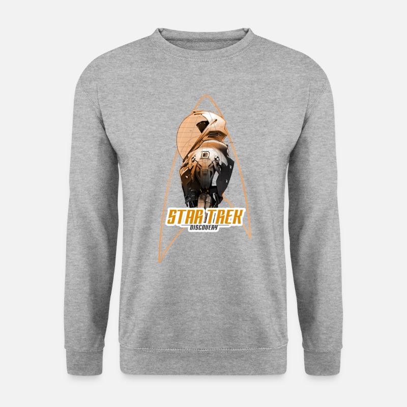 Star Trek Discovery Raumanzug Titelsequenz - Unisex Pullover - Weißgrau meliert