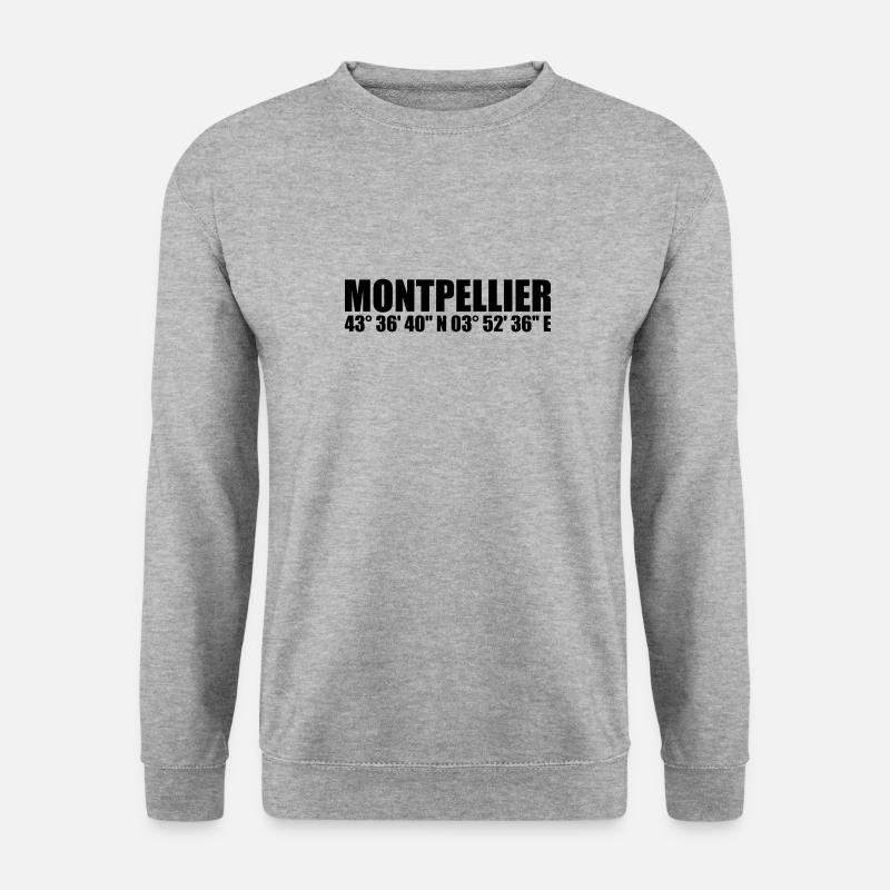 Montpellier Coordinates - Unisex Sweatshirt - salt & pepper