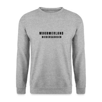 Moormerland Basse-Saxe - Sweat-shirt Unisexe - gris chiné - Devant - Alina (178cm) & Michal (187cm)