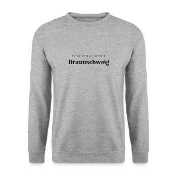 Coordonnées de Brunswick - Sweat-shirt Unisexe - gris chiné - Devant - Alina (178cm) & Michal (187cm)