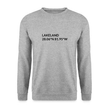 Lakeland, Floride, États-Unis Coordonnées - Sweat-shirt Unisexe - gris chiné - Devant - Alina (178cm) & Michal (187cm)