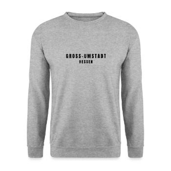 Groß-Umstadt, Hesse - Unisex Sweatshirt - salt & pepper - Front - Alina (178cm) & Michal (187cm)