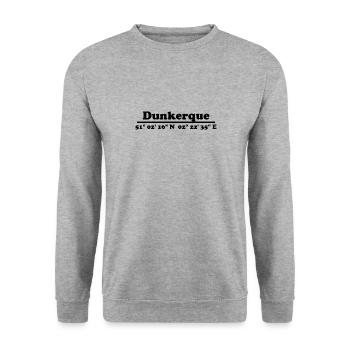 Dunkerque coordinates - Unisex Sweatshirt - salt & pepper - Front - Alina (178cm) & Michal (187cm)