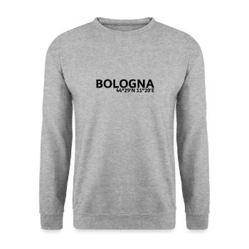 Bologna coordinates - Unisex Sweatshirt - salt & pepper - Front - Alina (178cm) & Michal (187cm)