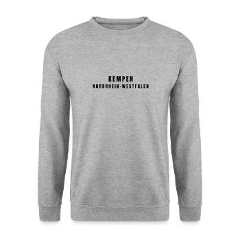 Campine, Rhénanie-du-Nord-Westphalie - Sweat-shirt Unisexe - gris chiné - Devant - Alina (178cm) & Michal (187cm)