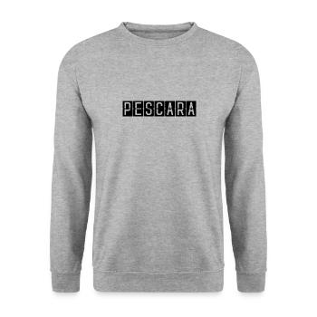 Panneau de l’aéroport de Pescara - Sweat-shirt Unisexe - gris chiné - Devant - Alina (178cm) & Michal (187cm)