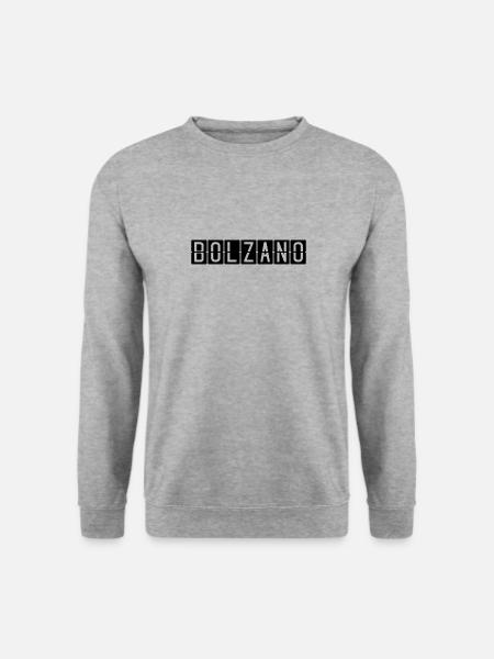 Bolzano Flughafentafel - Unisex Pullover - Weißgrau meliert