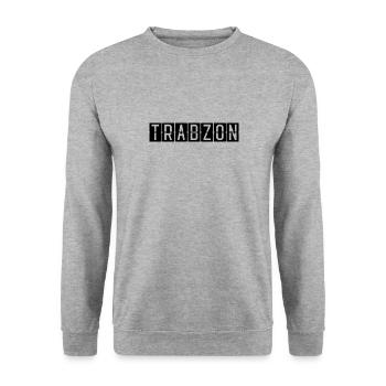 Trabzon Airport Sign - Unisex Sweatshirt - salt & pepper - Front - Alina (178cm) & Michal (187cm)