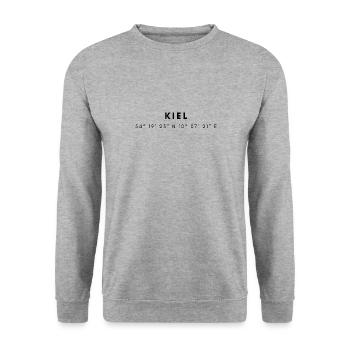 Coordonnées de Kiel - Sweat-shirt Unisexe - gris chiné - Devant - Alina (178cm) & Michal (187cm)