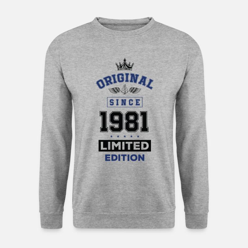 1981 limited edition birthday - Unisex Sweatshirt - salt & pepper