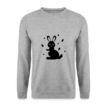 Rabbit - Rabbit Nature Easter - Unisex Sweatshirt - salt & pepper - Front - Alina (178cm) & Michal (187cm)