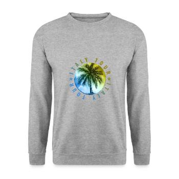 Italy Tour Holidays - Unisex Sweatshirt - salt & pepper - Front - Alina (178cm) & Michal (187cm)