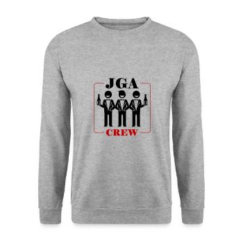 Équipe de l’enterrement de vie de garçon - Sweat-shirt Unisexe - gris chiné - Devant - Alina (178cm) & Michal (187cm)
