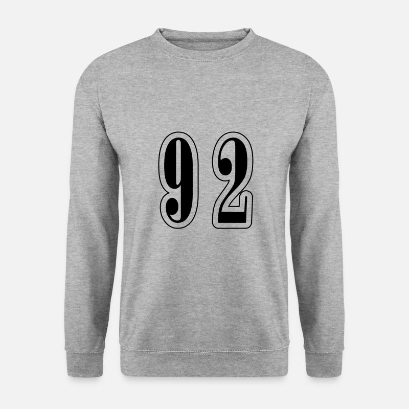 92 Symbole numérique - Sweat-shirt Unisexe - gris chiné