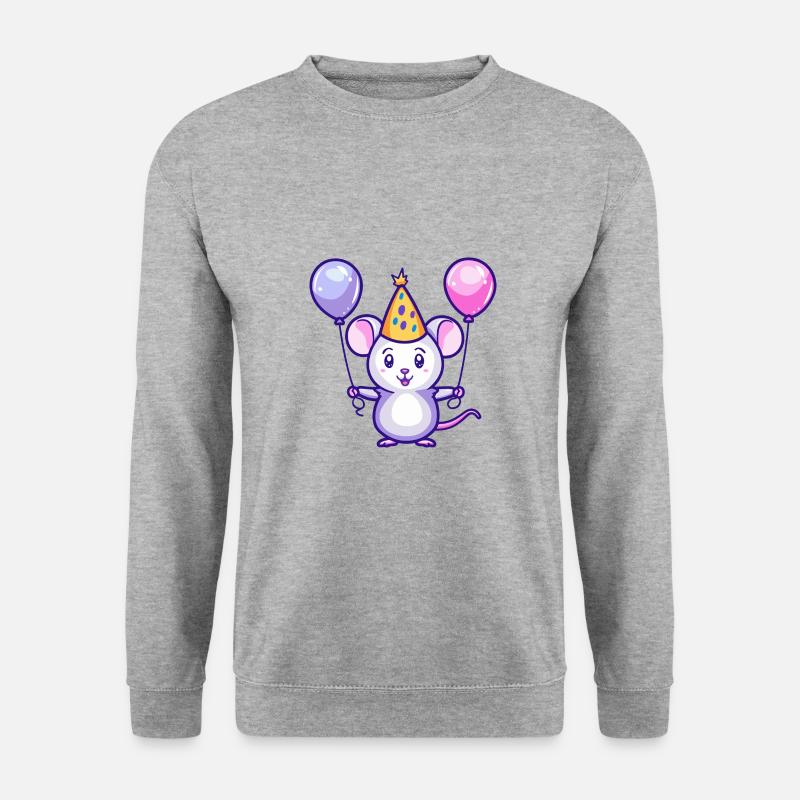 Mouse Birthday Comic - Unisex Sweatshirt - salt & pepper