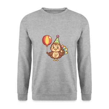 Truthan Birthday Comic - Unisex Sweatshirt - salt & pepper - Front - Alina (178cm) & Michal (187cm)