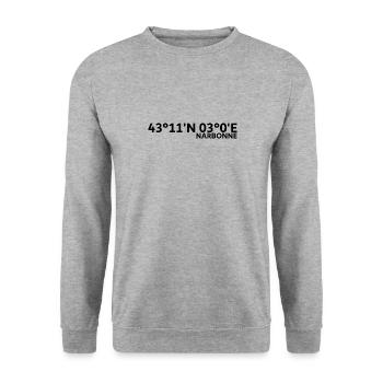 Narbonne Coordinates - Unisex Sweatshirt - salt & pepper - Front - Alina (178cm) & Michal (187cm)