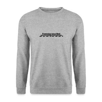 Fontenay-sous-Bois coordinates - Unisex Sweatshirt - salt & pepper - Front - Alina (178cm) & Michal (187cm)