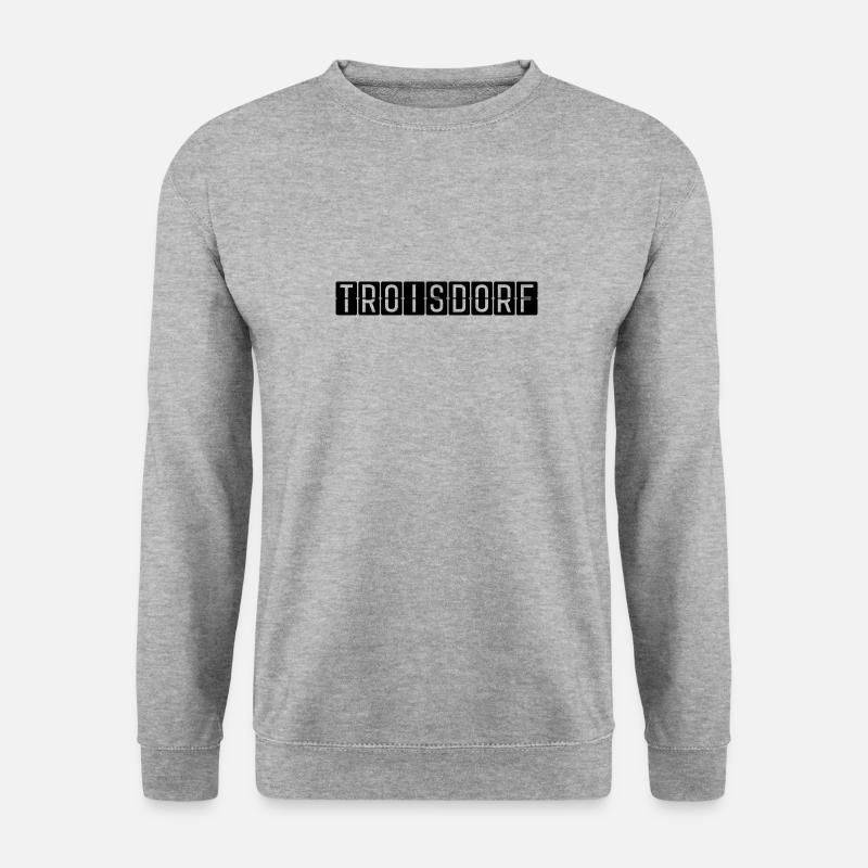 Troisdorf Flughafentafel - Unisex Pullover - Weißgrau meliert