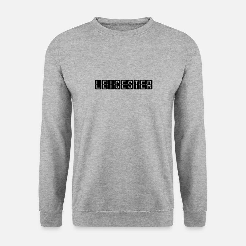 Leicester Flughafentafel - Unisex Pullover - Weißgrau meliert